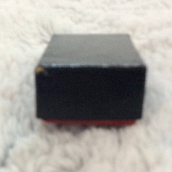 Vintage Black Onyx Gold Tone Trim Round Button Cufflinks Three-Piece Set in Orig - Picture 5 of 7